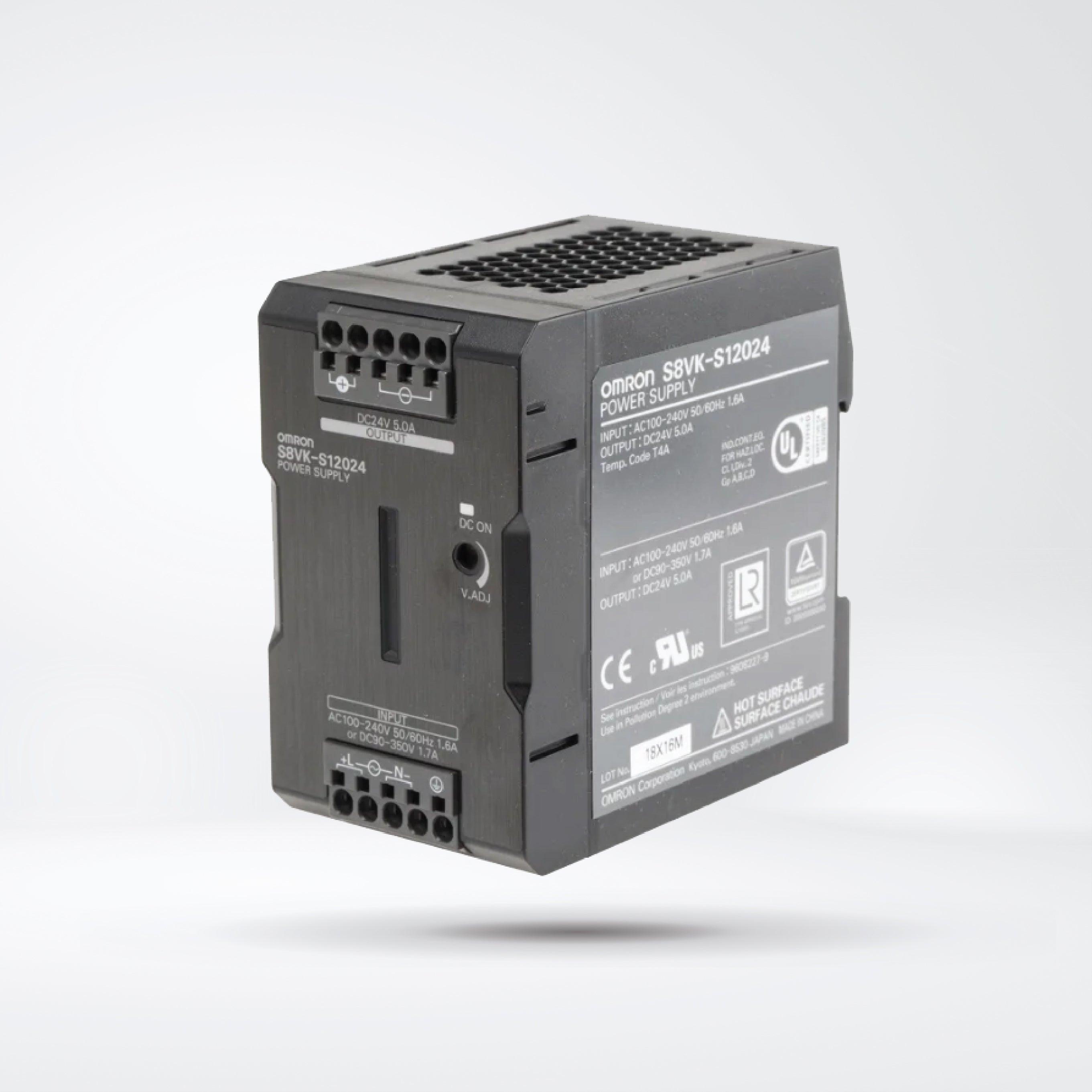 S8VK-S12024 Switch Mode Power Supply (Push-In Plus Terminal Block), 120 W, 24 VDC - Riverplus