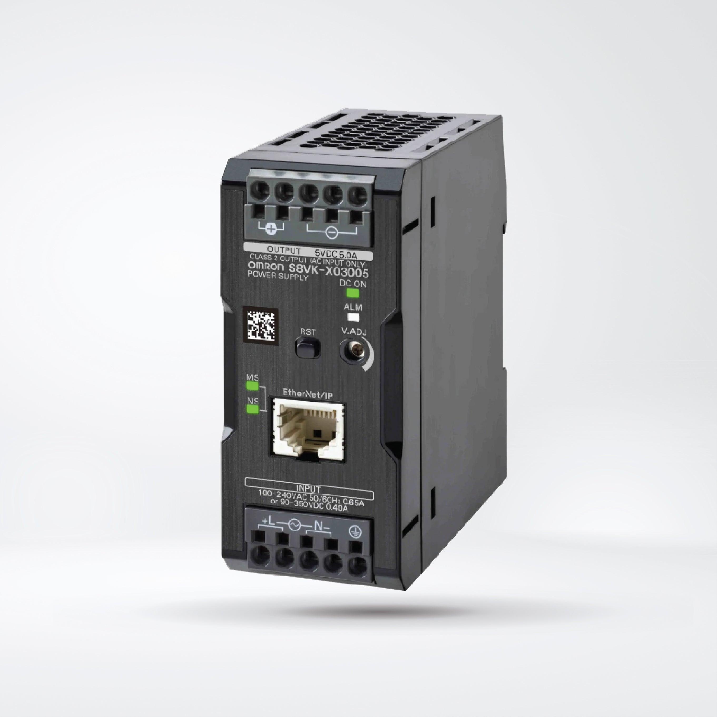 S8VK-X03005-EIP Switch Mode Power Supply,with EtherNet/IP, Modbus TCP, 30 W, 5 VDC - Riverplus