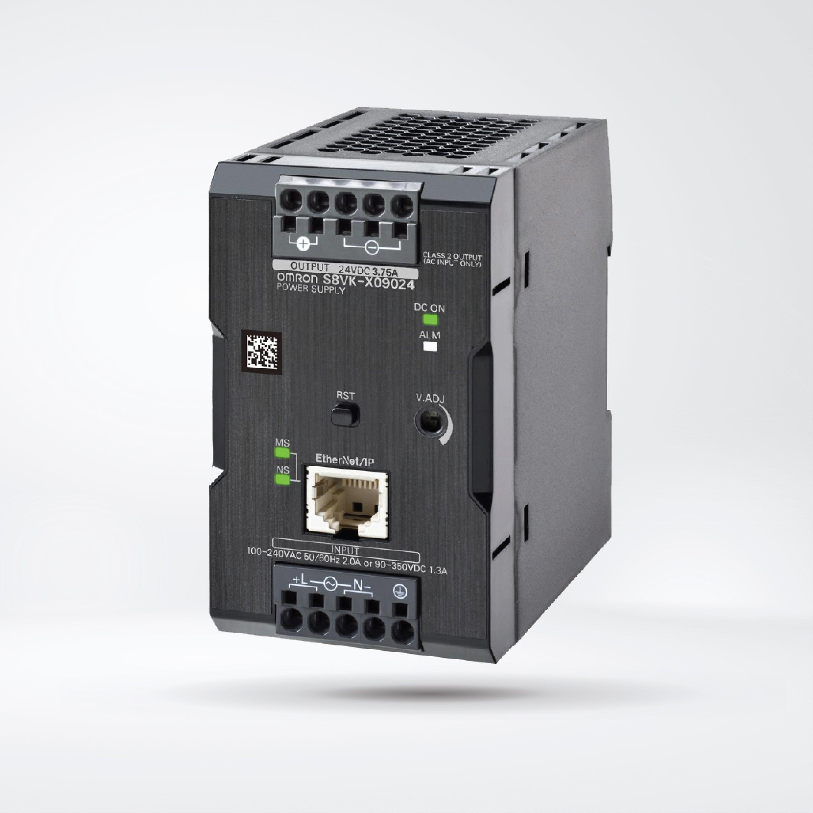 S8VK-X09024-EIP Switch Mode Power Supply, with EtherNet/IP, Modbus TCP,90W , 24 VDC - Riverplus