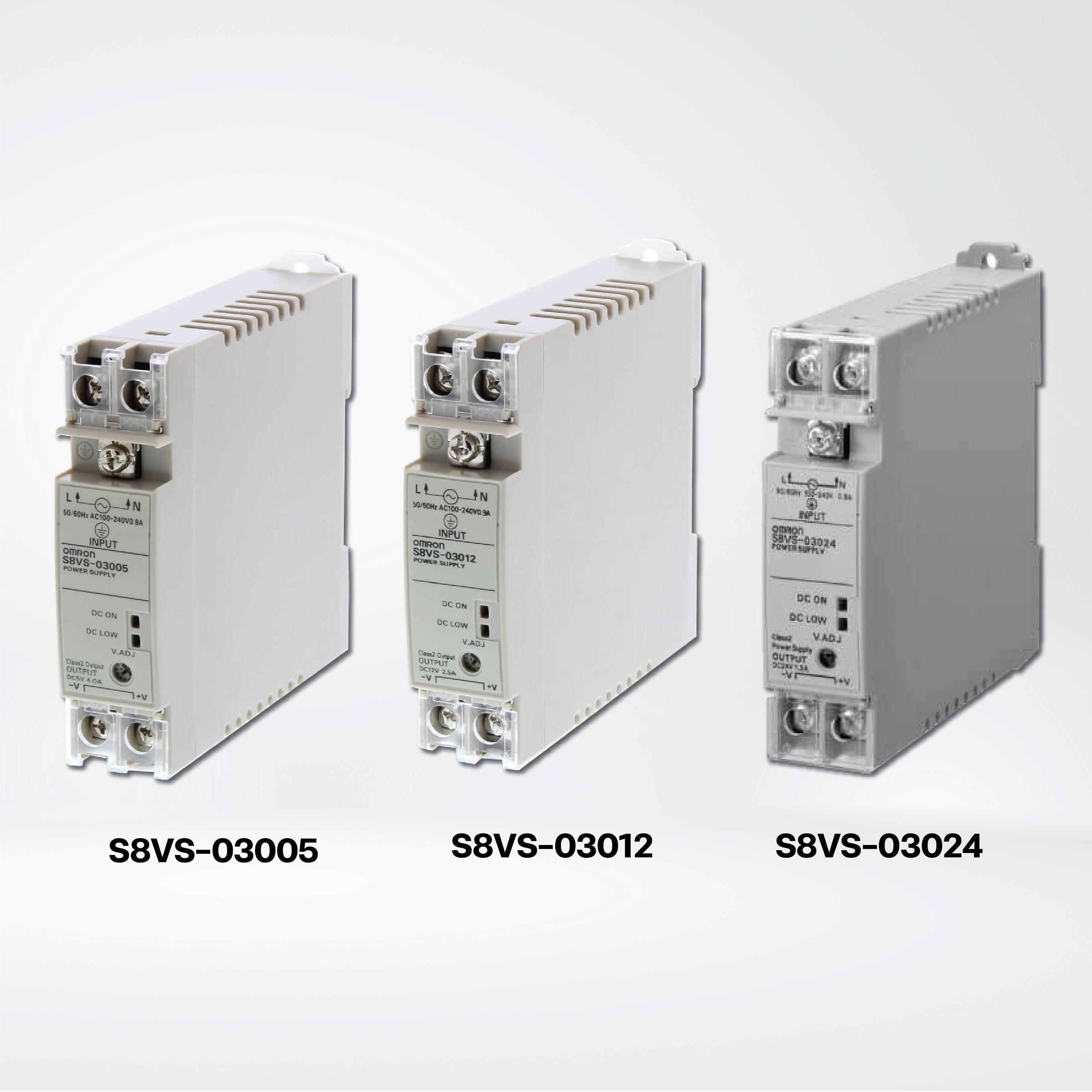 S8VS-03005 Power supply with Screw Terminal Blocks, plastic case, 20 W, 5 VDC - Riverplus