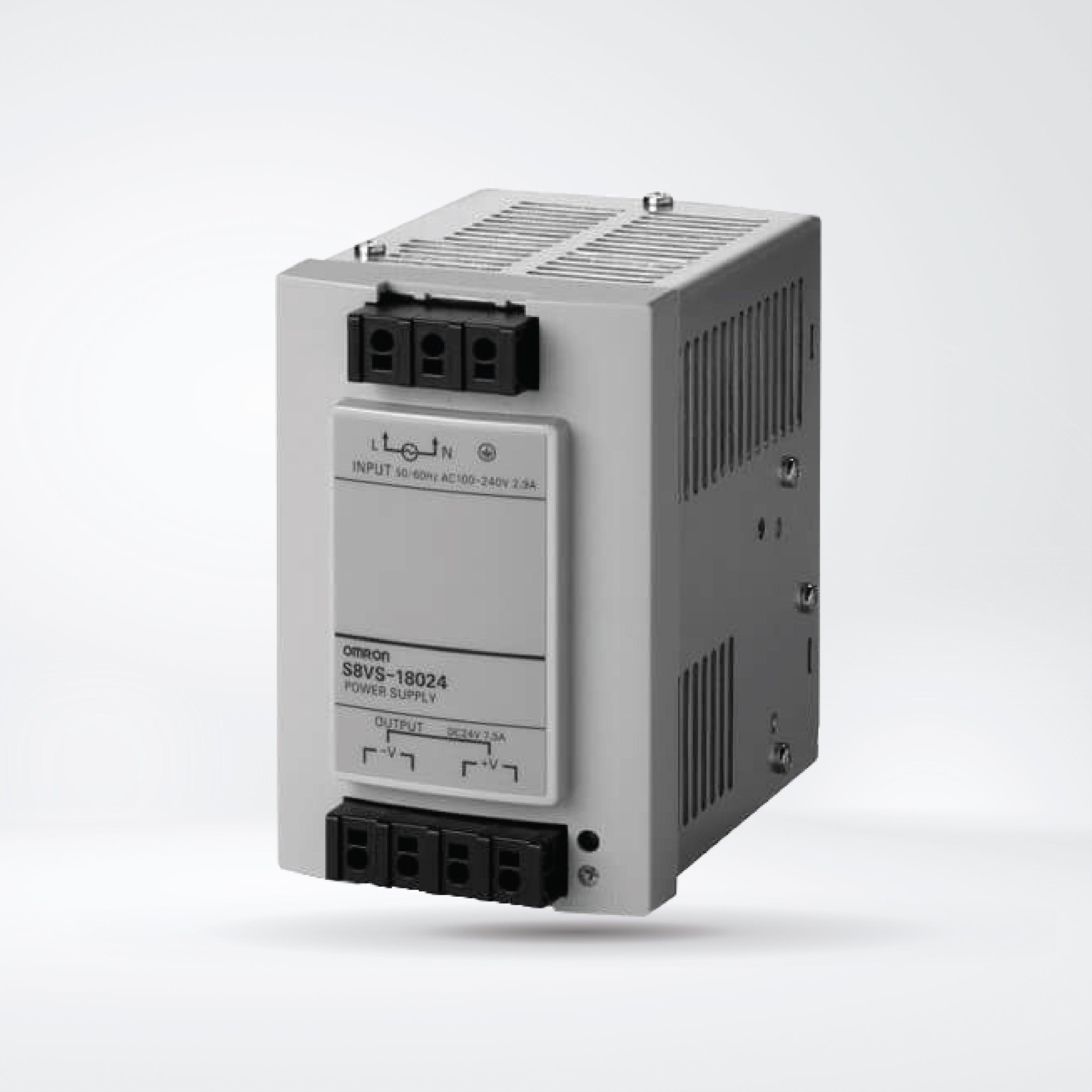 S8VS-18024 Power supply with Screw Terminal Blocks, 180 W, 24 VDC - Riverplus