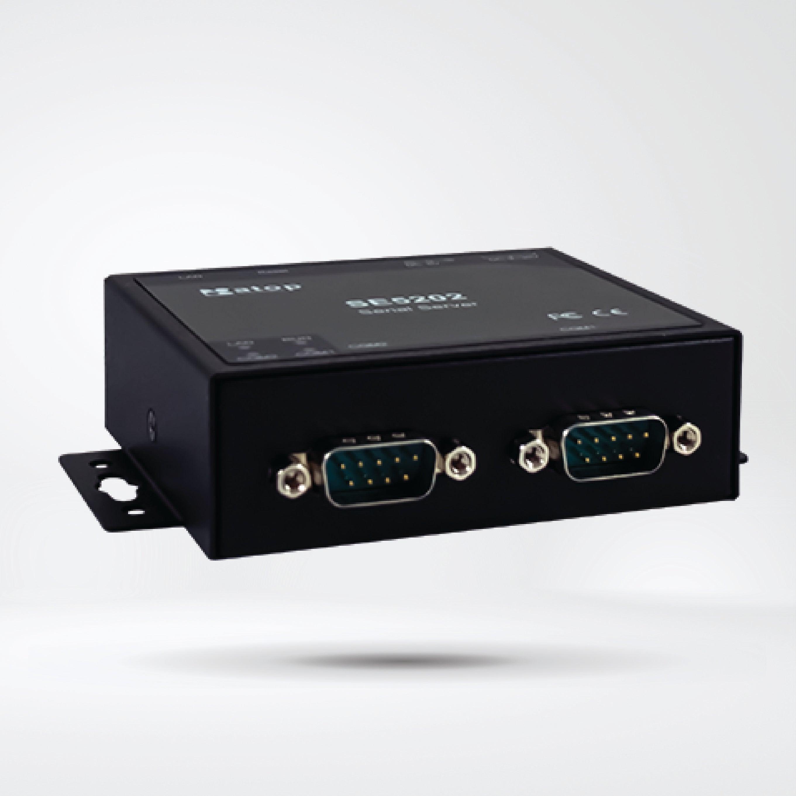 SE5202-TB Compact 2-Port Industrial Serial Device Server, Field-Mount
