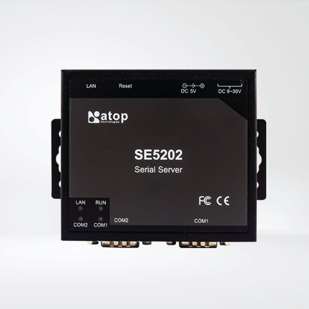 SE5202-TB Compact 2-Port Industrial Serial Device Server, Field-Mount