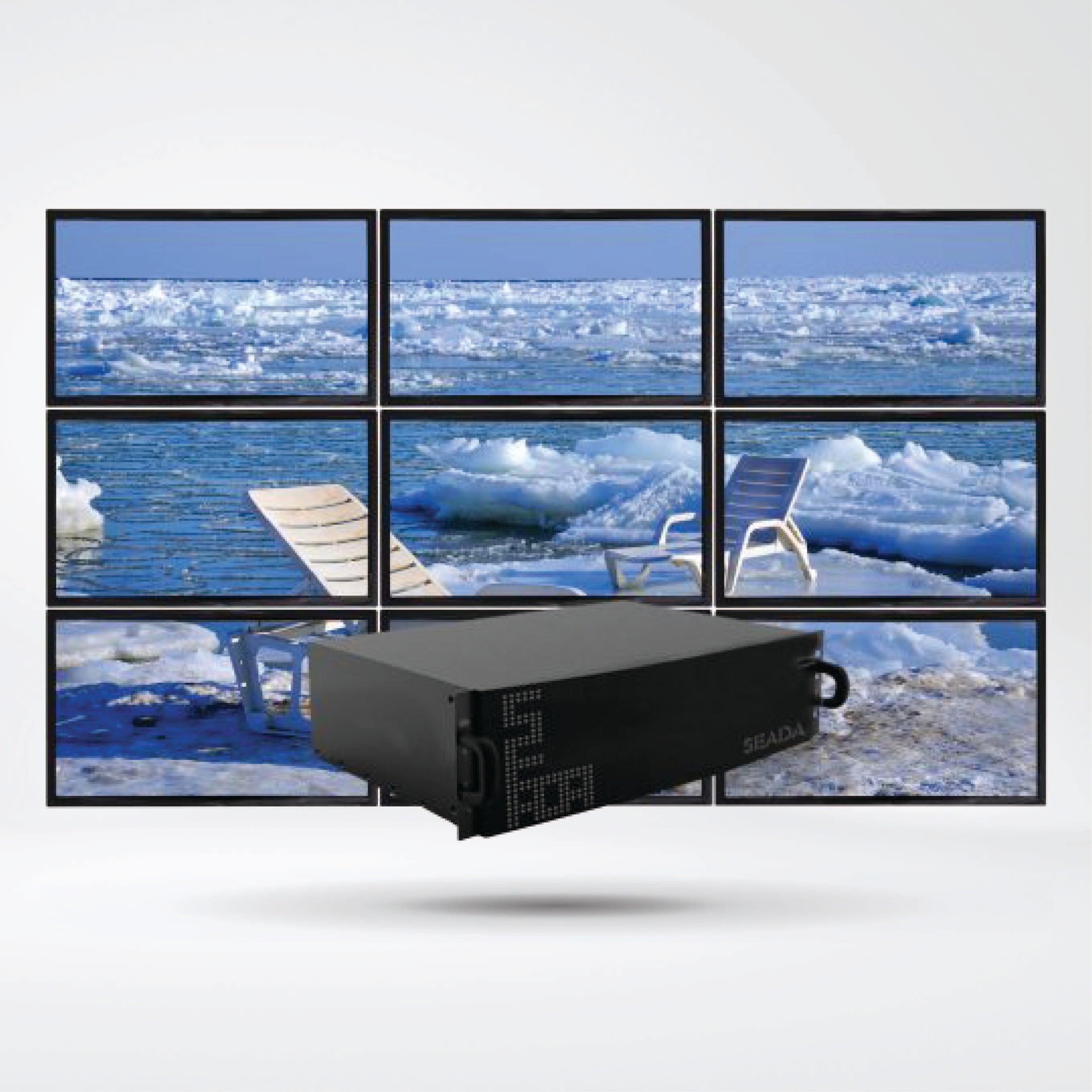 SW8004 4 4K outputs and 24 HD inputs ,Small size video wall controller - Riverplus