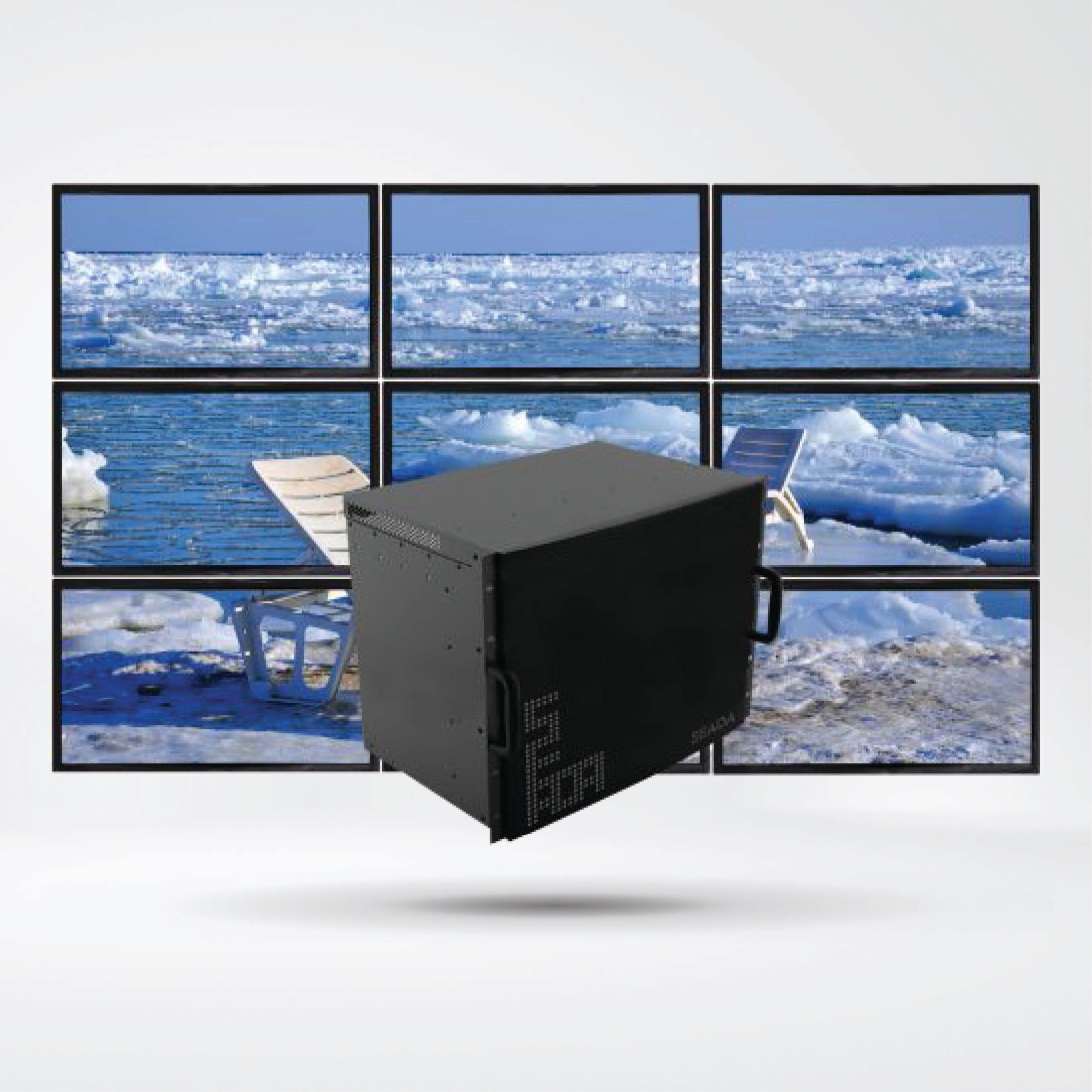 SW8008 Able to capture 52 HD inputs ,Wall which could have up to 8 4K displays - Riverplus