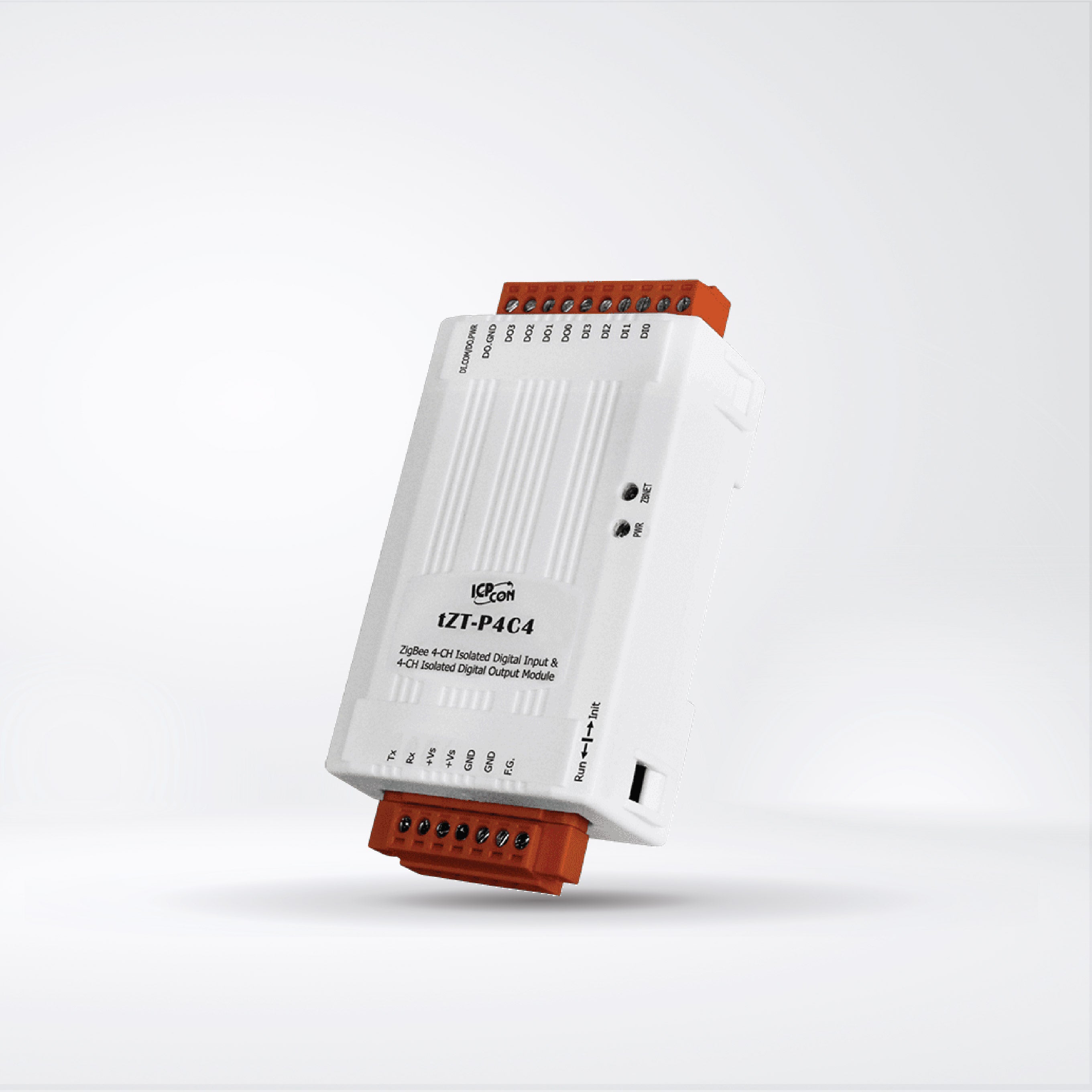 tZT-P4C4 Tiny ZigBee Wireless 4-ch Isolated DI and 4-ch Isolated DO Module (ZigBee Router)