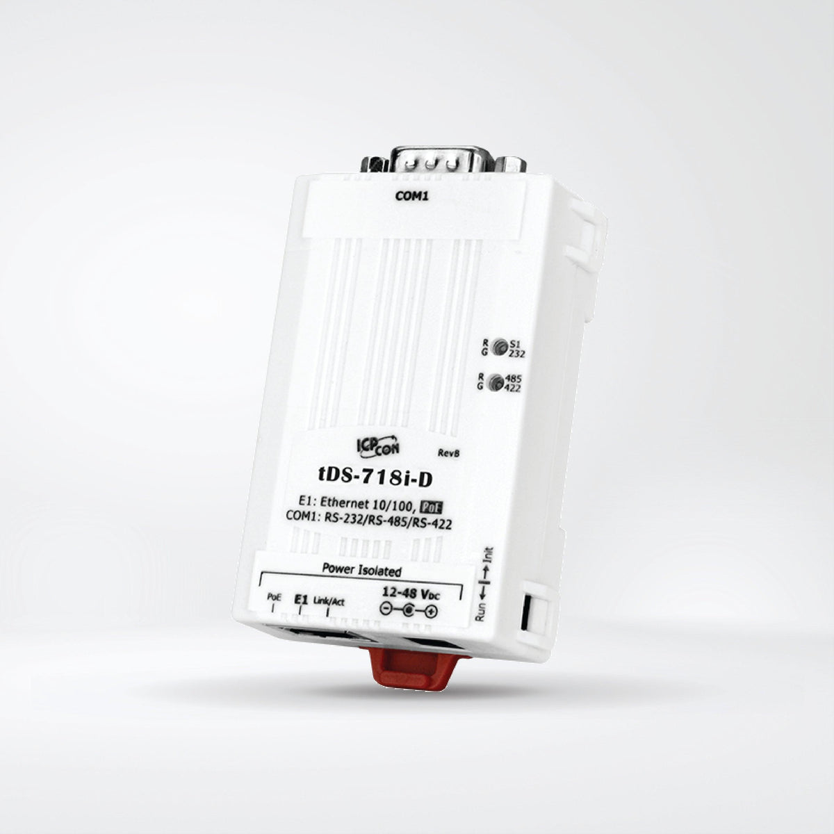 718i tDS-718i-D CR Tiny (1x RS-232/422/485, DB-9 Male) Serial-to-Ethernet D