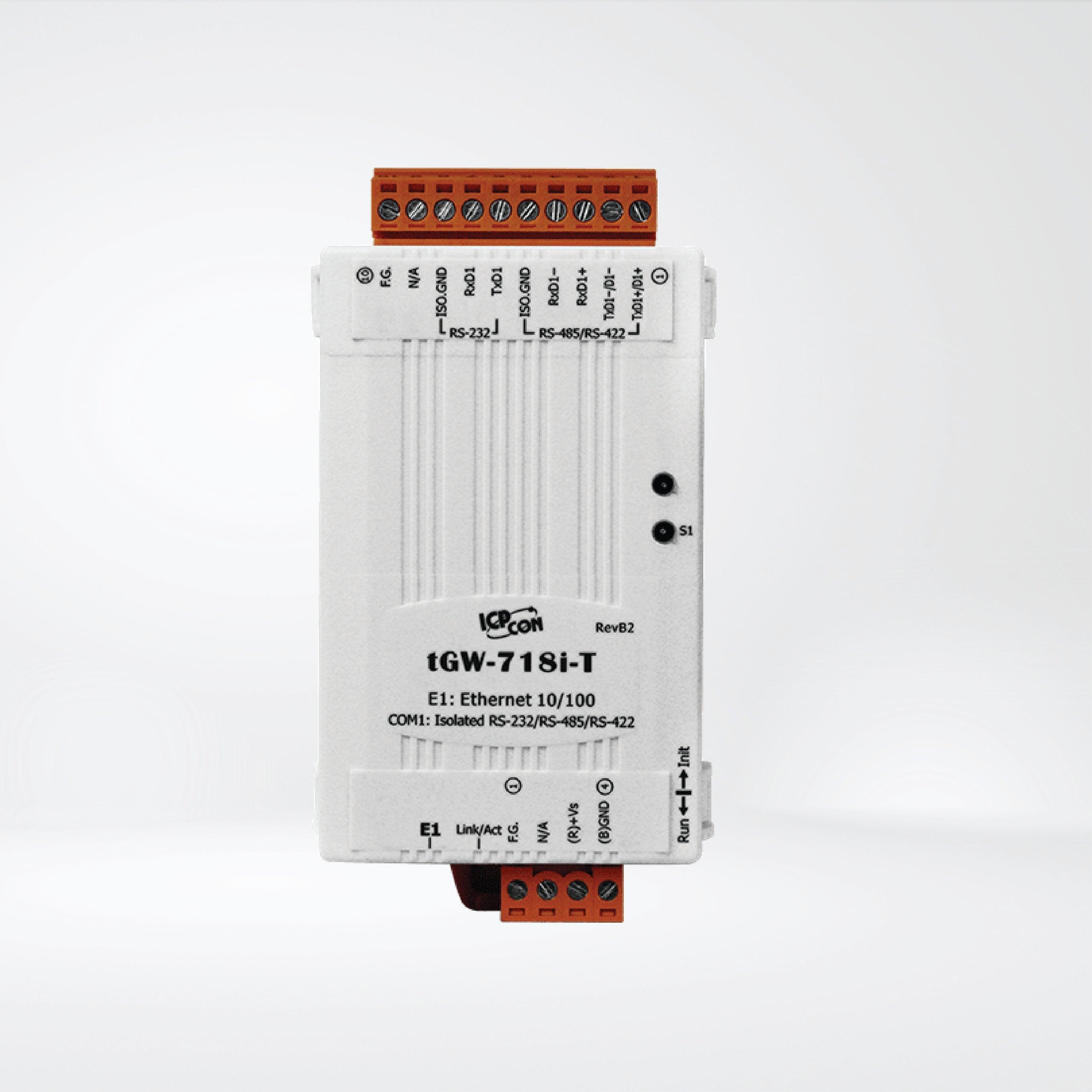 tGW-718i-T Tiny Modbus/TCP to RTU/ASCII Gateway - Riverplus