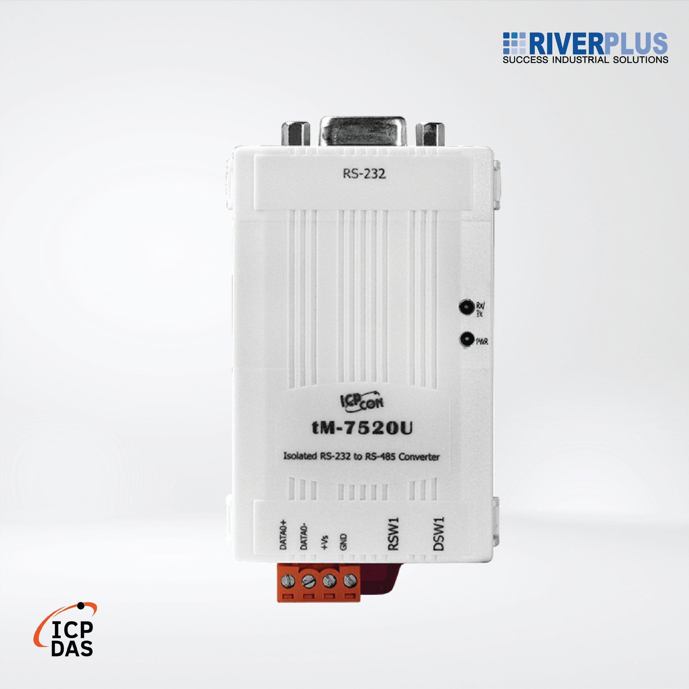tM-7520U Tiny Isolated RS-232 to RS-485 Converter - Riverplus
