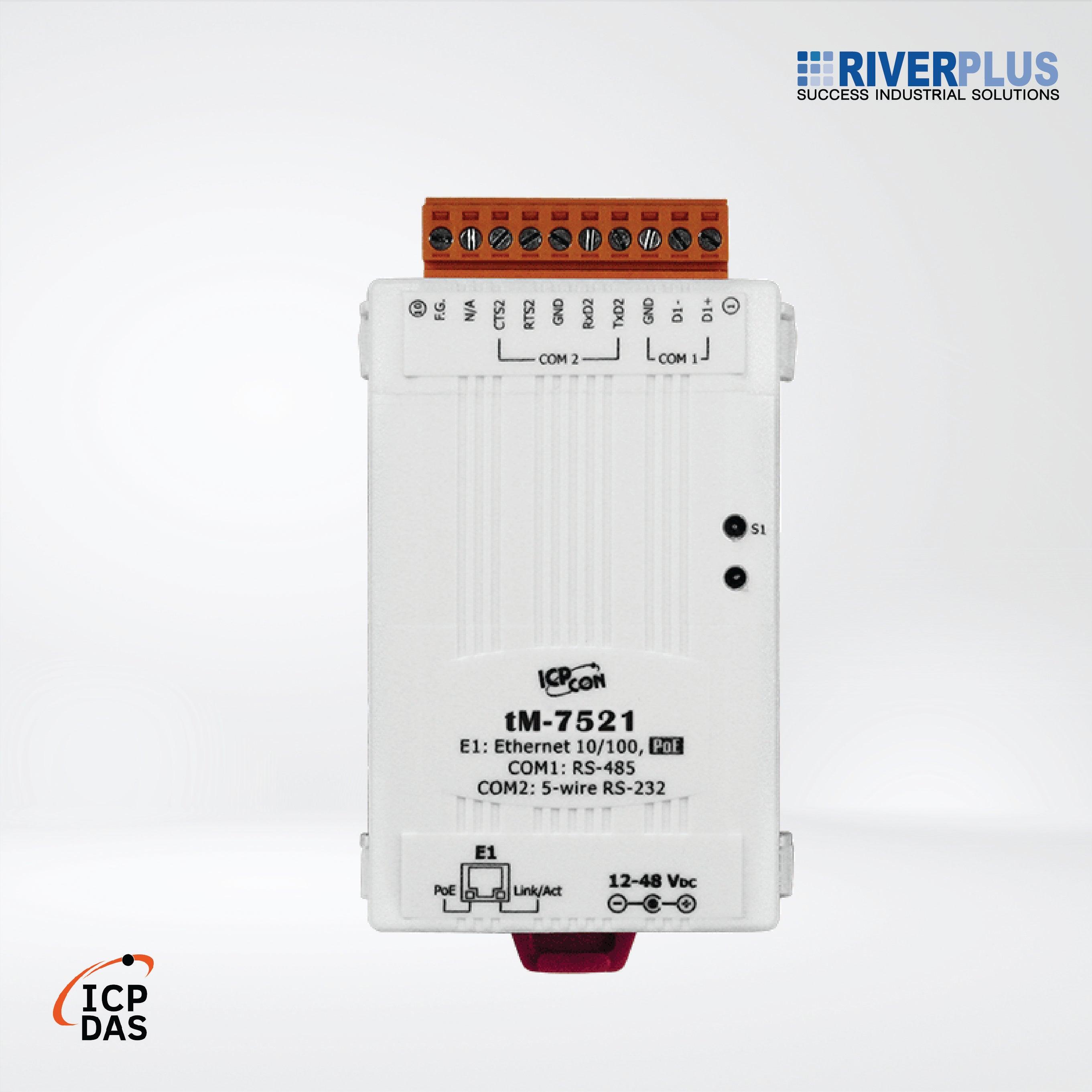tM-7521 Tiny Addressable (1x RS-232) to RS-485 Converter - Riverplus