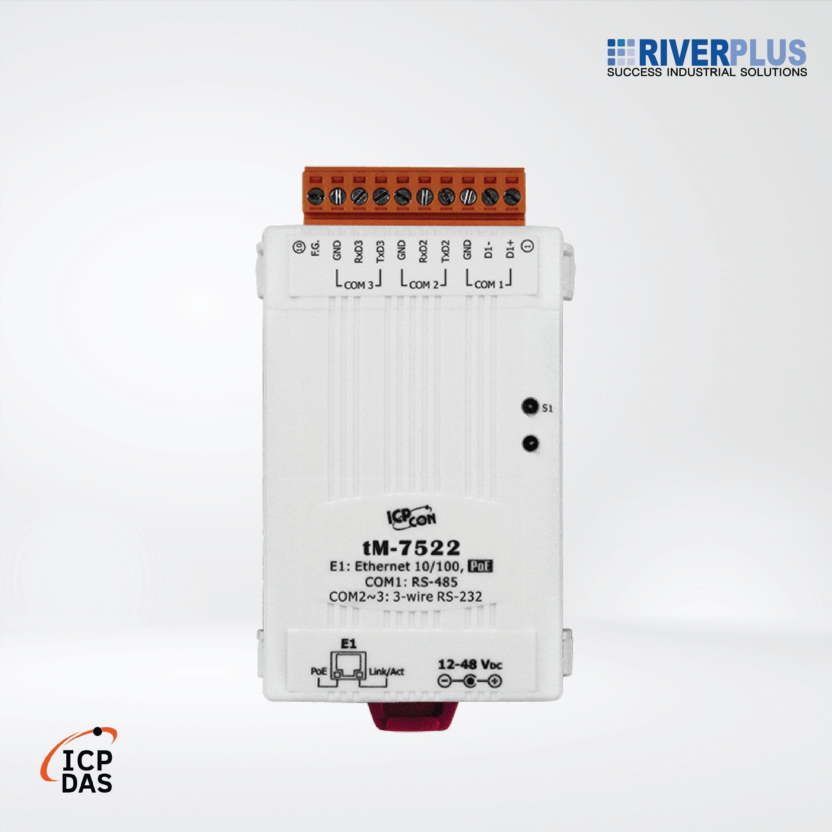 tM-7522 Tiny Addressable (2x RS-232) to RS-485 Converter - Riverplus