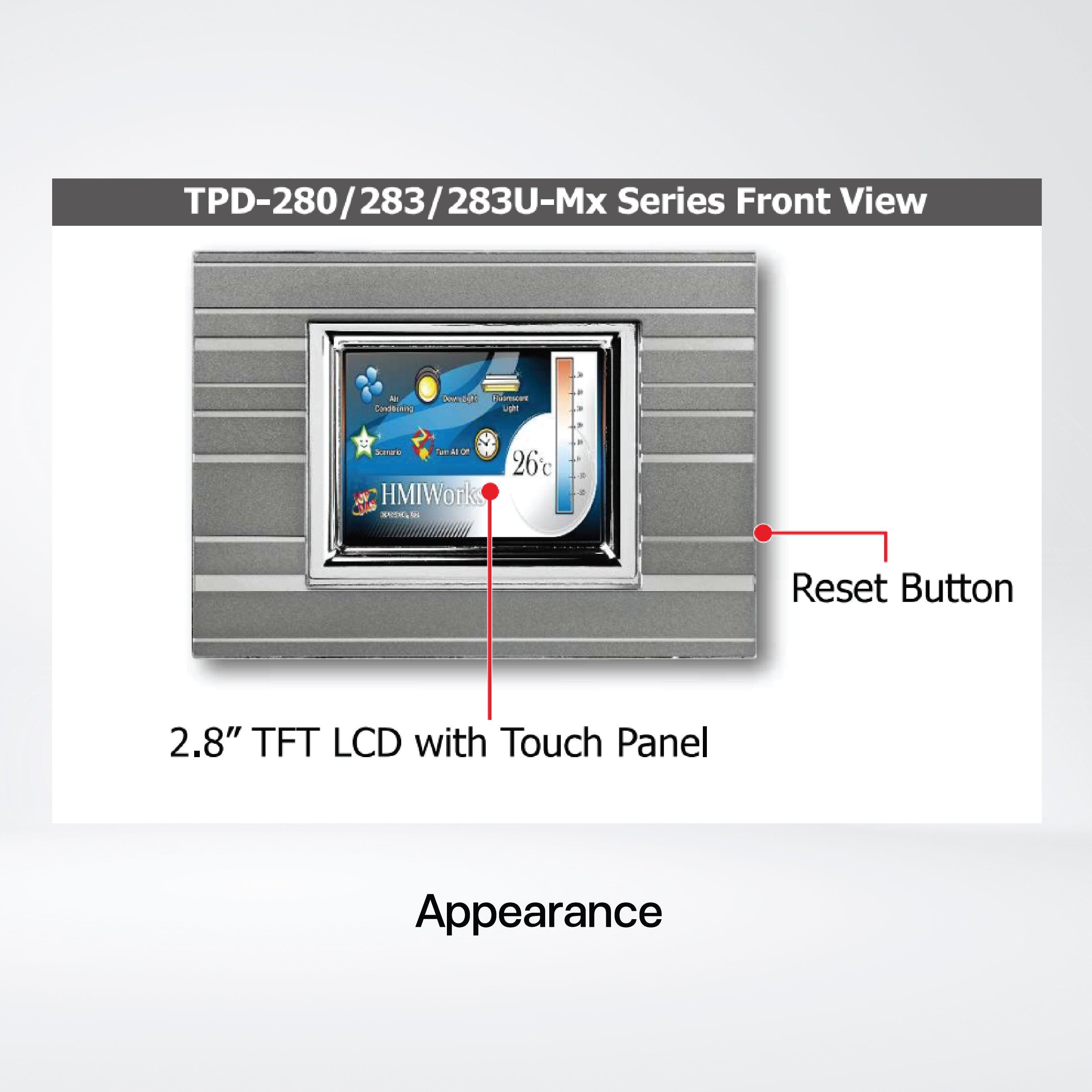 TPD-280-Mx 2.8" Touch HMI Device - Riverplus