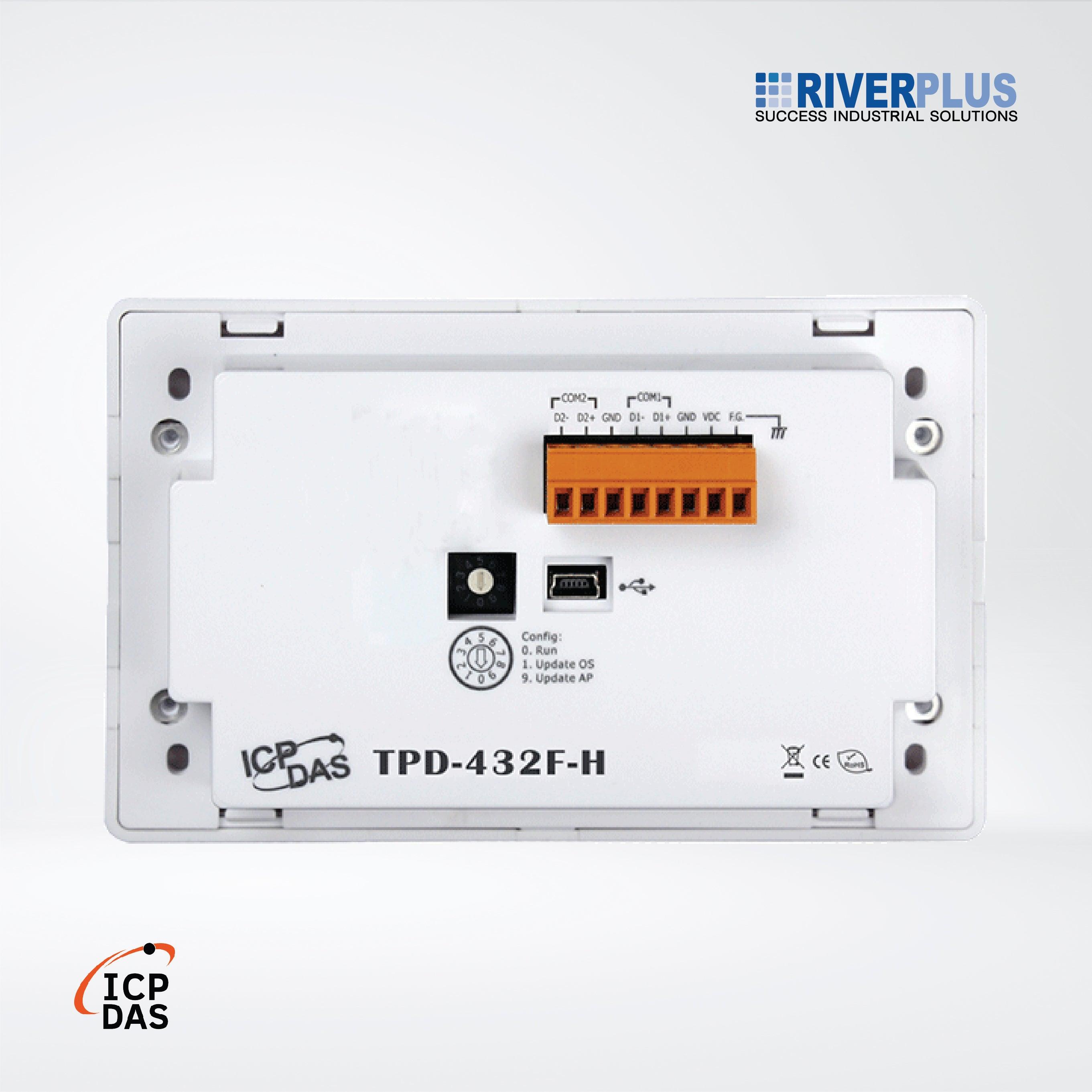 TPD-432F-H 4.3" Touch HMI Device with 2 x RS-485 - Riverplus