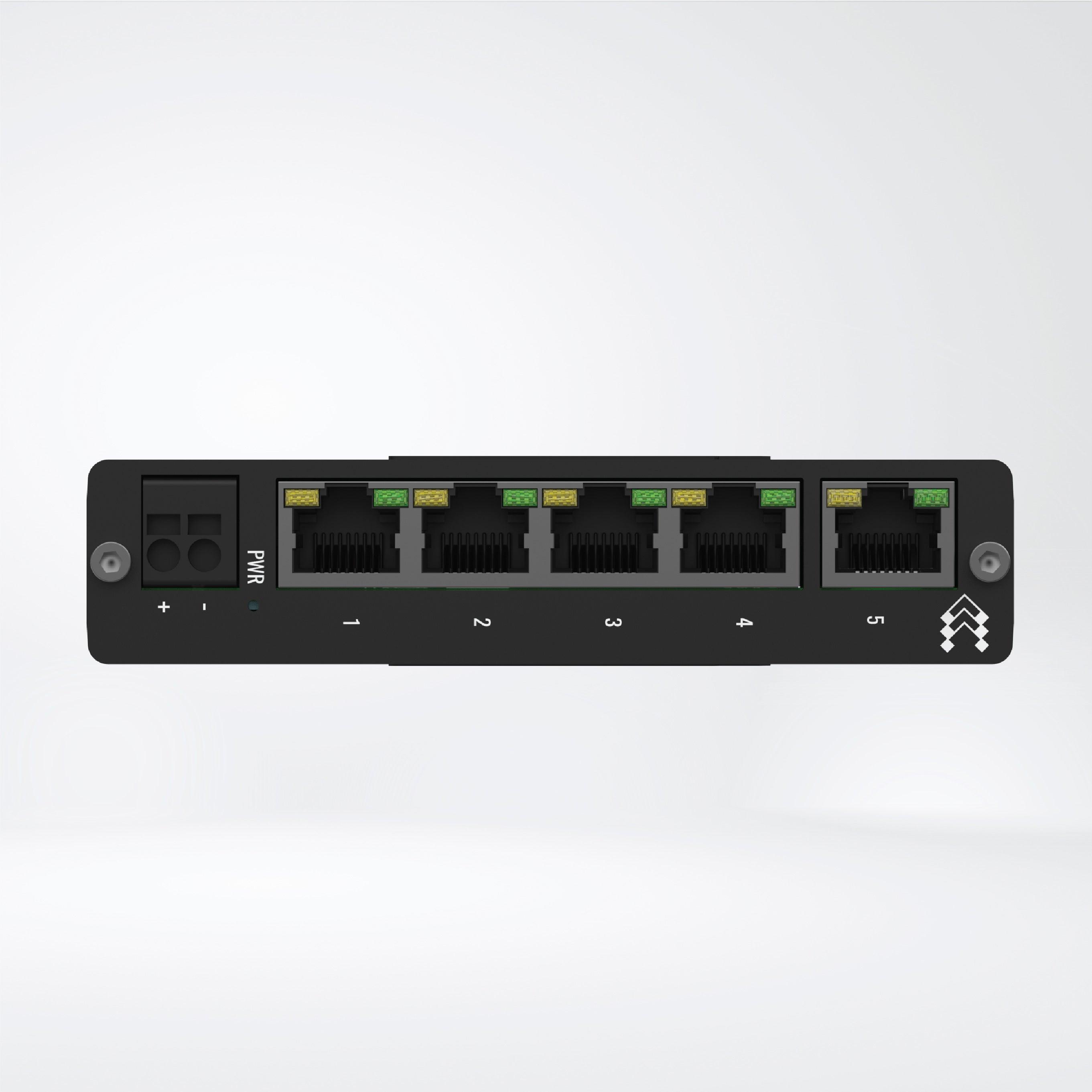 TSW010 5 x Ethernet ports Integrated DIN rail bracket ,Plug and Play - Riverplus