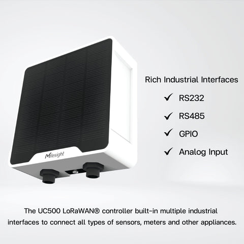 UC501 Wireless LoRaWAN Controller/ Solar Powered - Riverplus