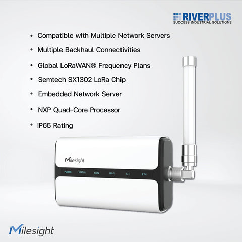 UG65 Semi-Industrial LoRaWAN® Gateway - Riverplus