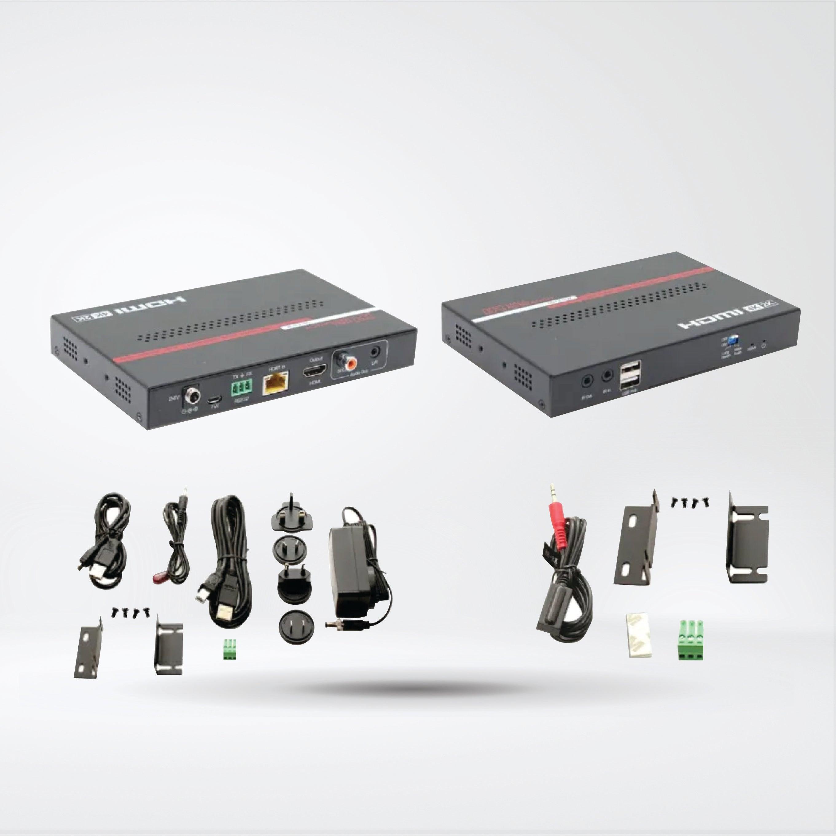 UH18-R 4K Video and USB HDBaseT 2.0 Extender (Sender + Receiver) - Riverplus