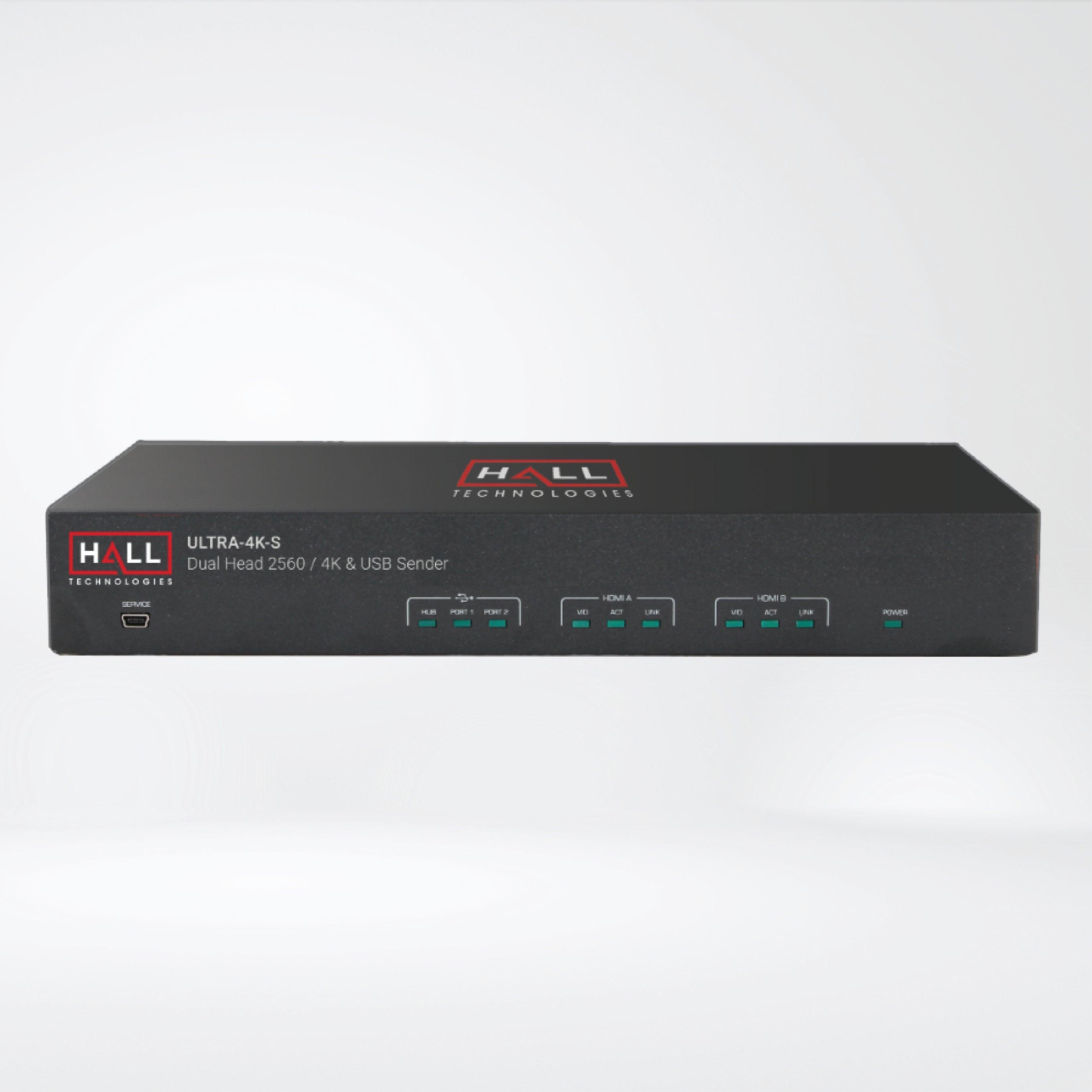 ULTRA-4K-S Dual-Head HDMI and USB 2.0 KVM Extender - Riverplus