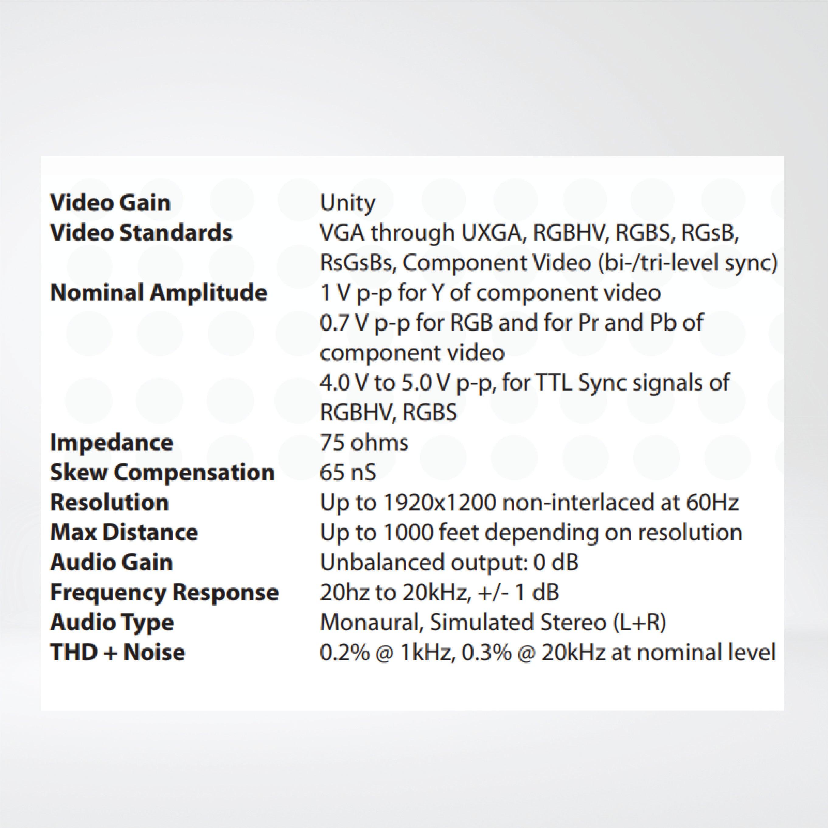 URA-XT Video + Audio over UTP Receiver with Daisy-Chain Output - Riverplus