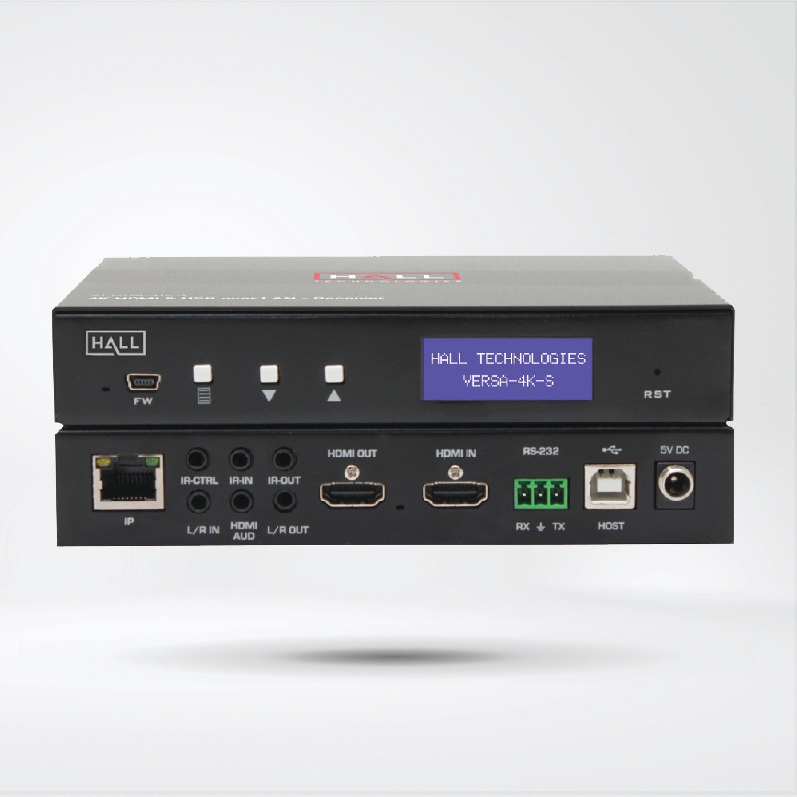 VERSA-4K-S 4K Video & USB Extension for Point-to-Point or Matrix over IP - Riverplus