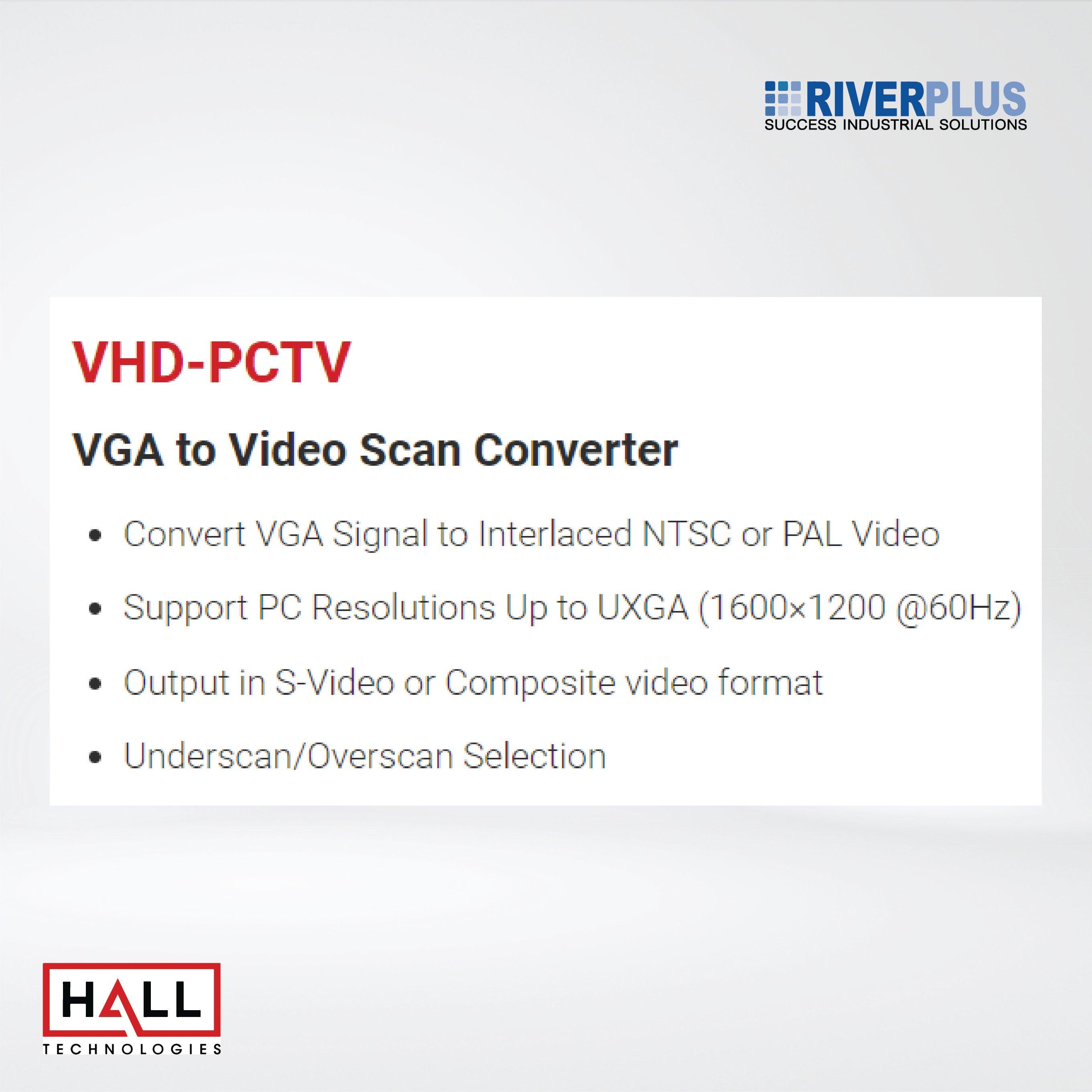 VHD-PCTV VGA to Video Scan Converter - Riverplus