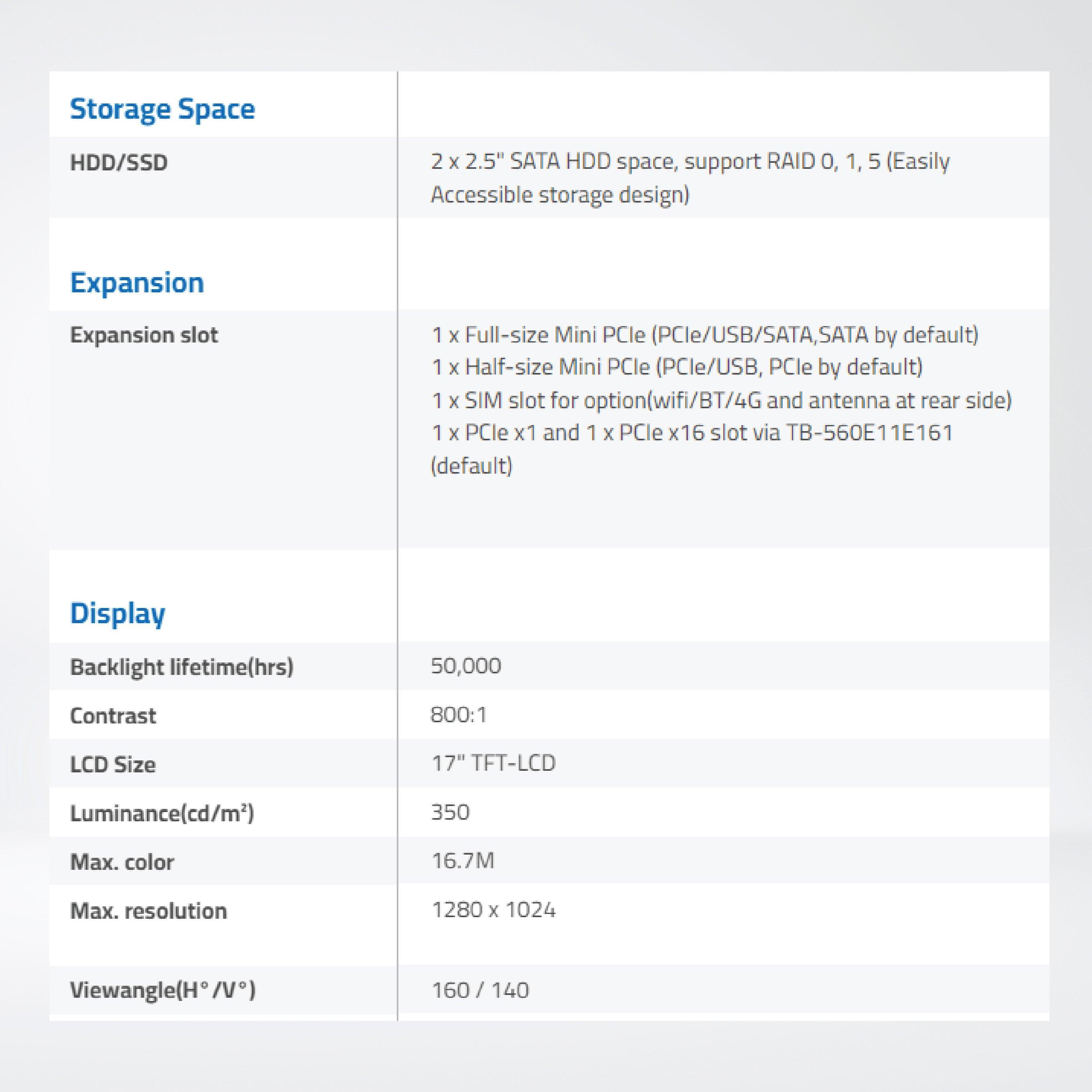 ViPAC-917R 17” Intel 6th/7th Core i3/i5/i7 Panel PC - Riverplus