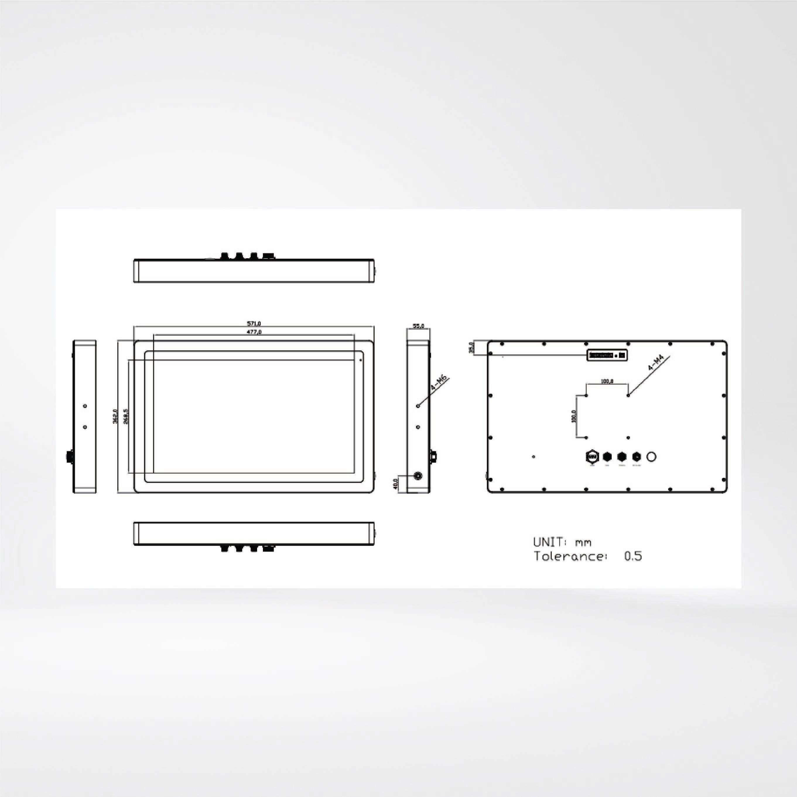 ViTAM-121G 21.5″ New Gen. IP66/IP69K Stainless Steel Display - Riverplus