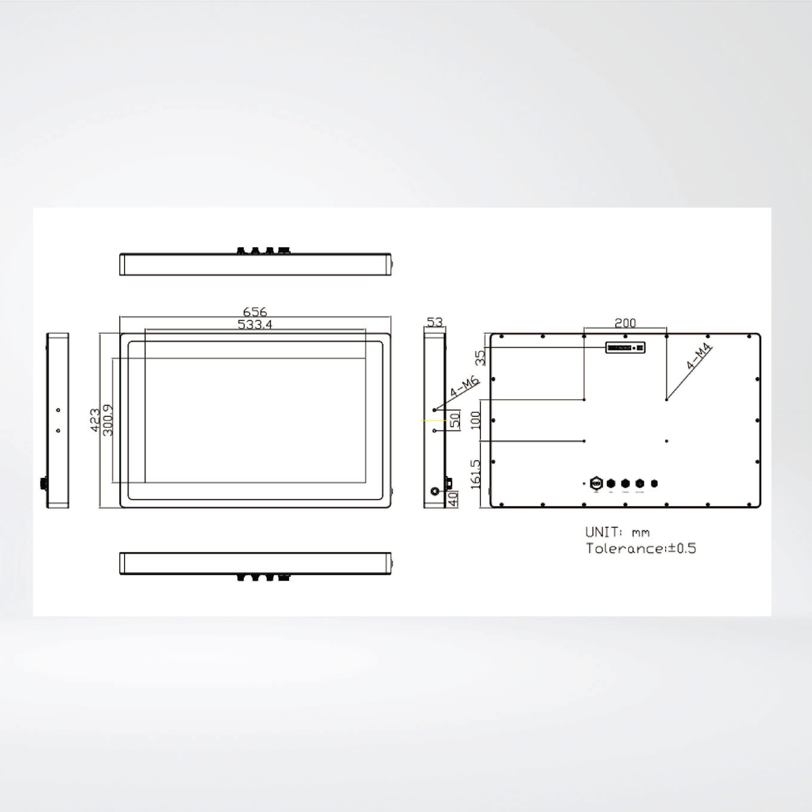 ViTAM-124G 23.8″ New Gen. IP66/IP69K Stainless Steel Display - Riverplus