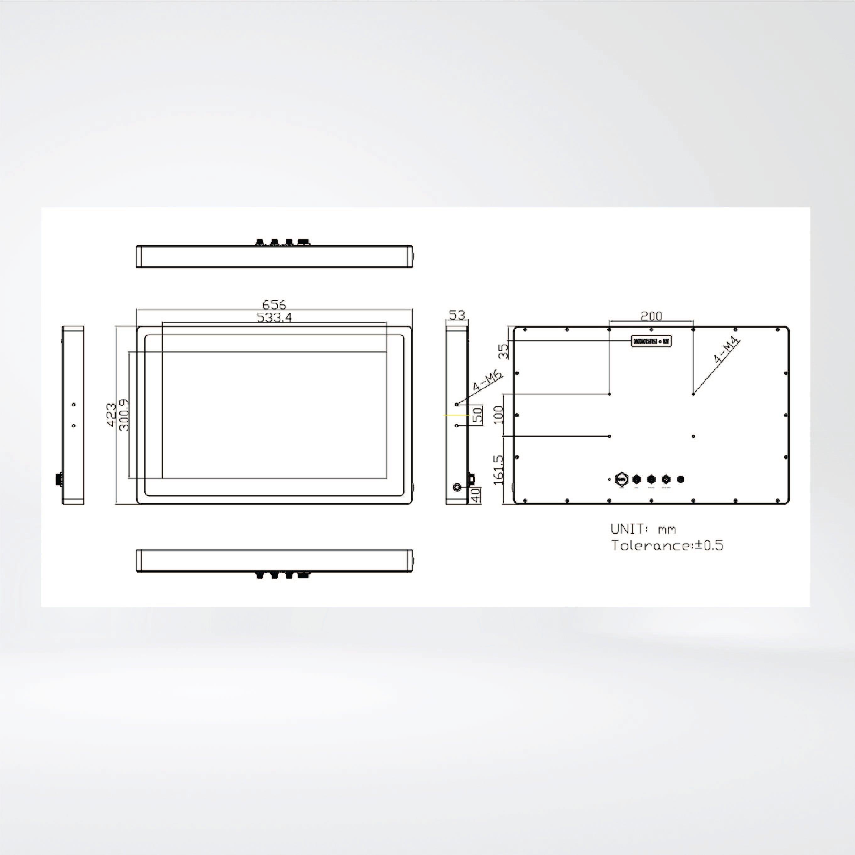 ViTAM-124GH 23.8″ New Gen. IP66/IP69K Stainless Steel Display - Riverplus